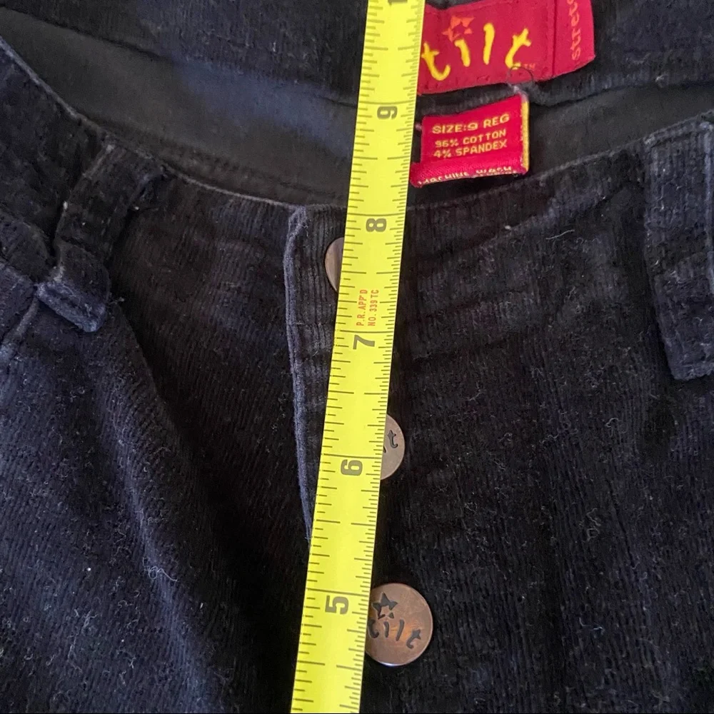 Vintage Y2K Tilt Corduroy Pants Flare Low-Rise 3-button Fly 2000’s Sz 29 Grunge - Picture 3 of 12